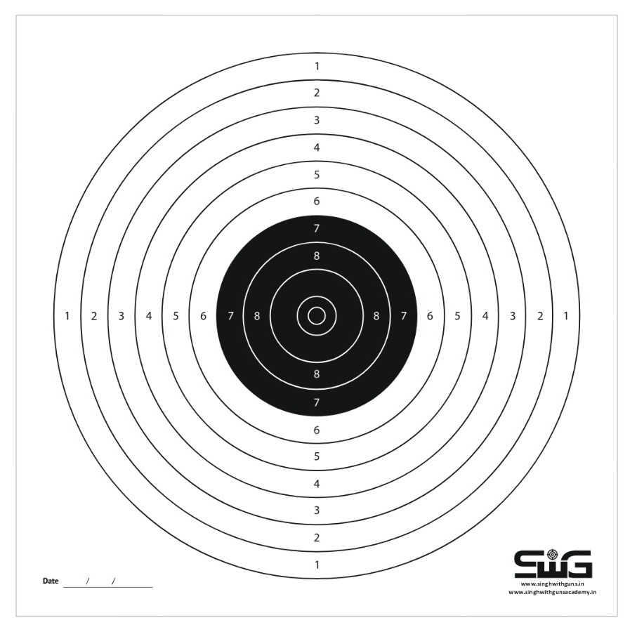 Air pistol paper target (1000 pcs)